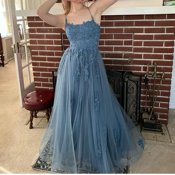 Beautiful Blue Prom Dress by Bliss Gowns - Picture 1 of 15